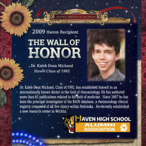 Dr. Kaleb Dean Michaud, Haven Class of 1992