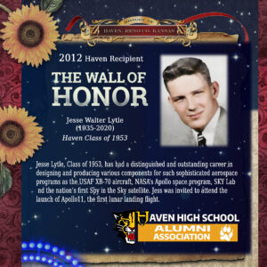 Jesse Walter Lytle (1935-2020) Haven Class of 1953