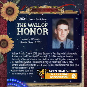Andrew J French. Haven Class of 2003
